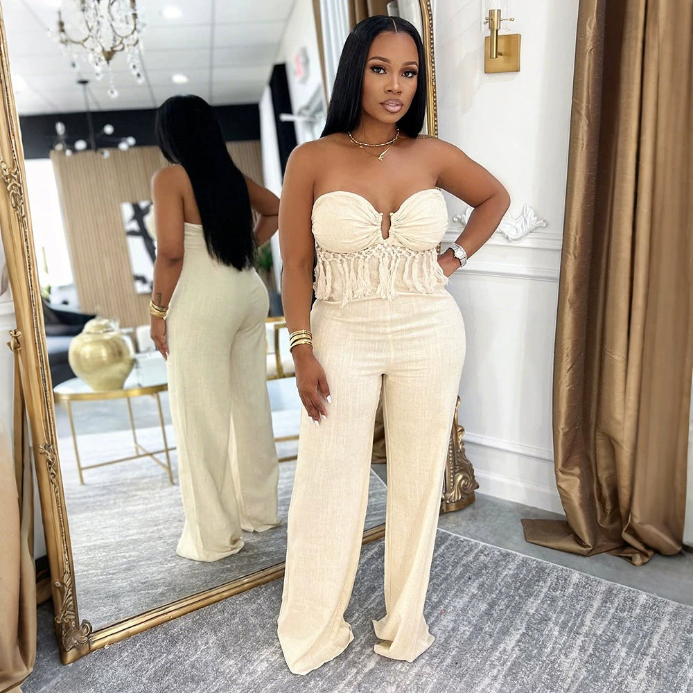 Wrap Chest Jumpsuit