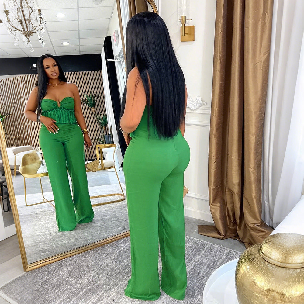 Wrap Chest Jumpsuit