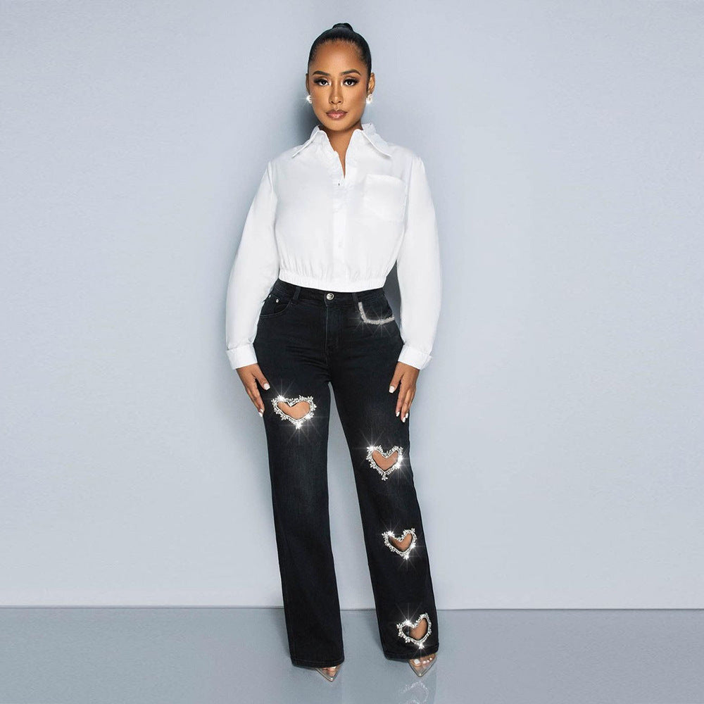 Heart Straight Jeans