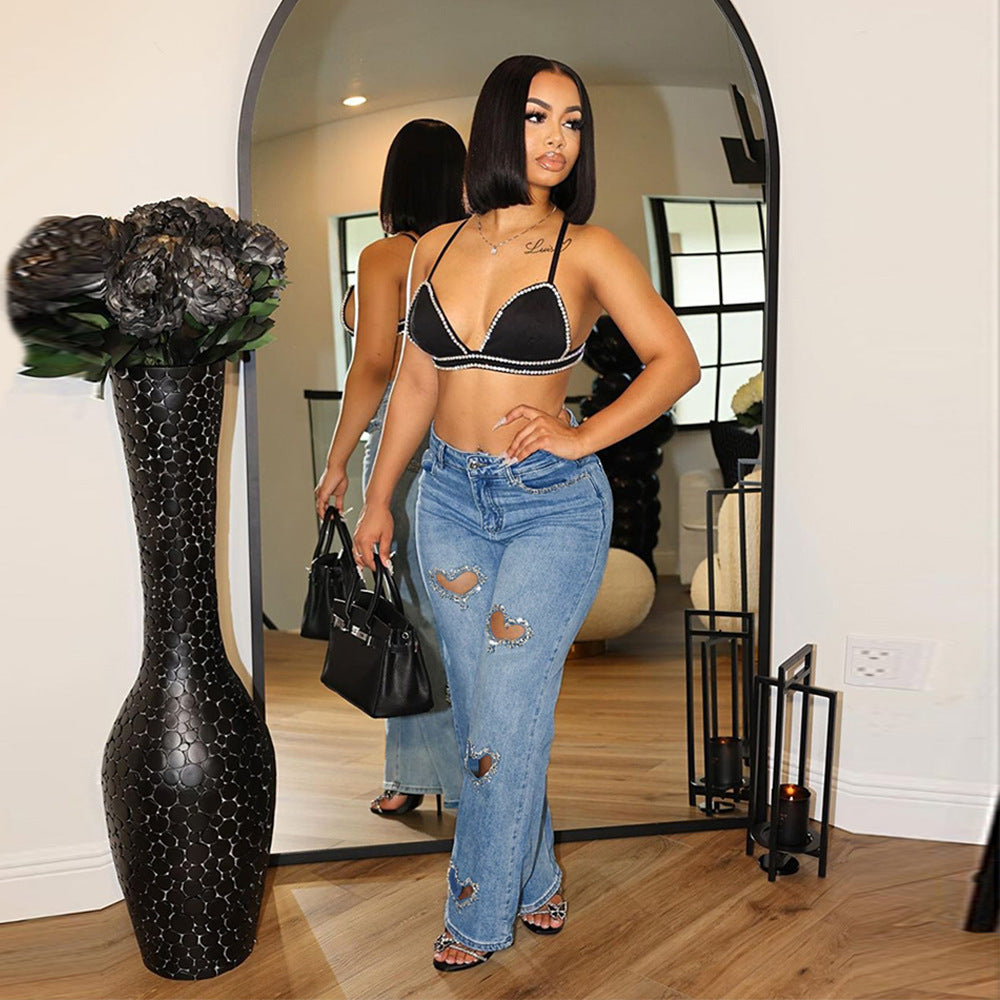 Heart Straight Jeans