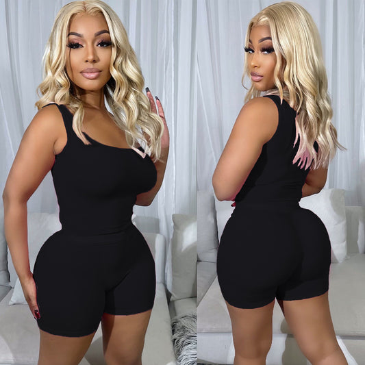 Vest Shorts Two Piece Set