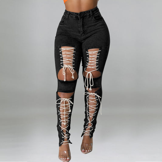 Bandage Jeans